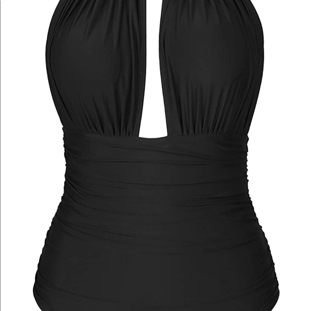 NWT-CUPSHE One Piece Halter Tummy Control Multiway Swimwear Bathing Suits S - Picture 6 of 7
